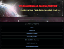 Tablet Screenshot of freedomcoalitionfest.com
